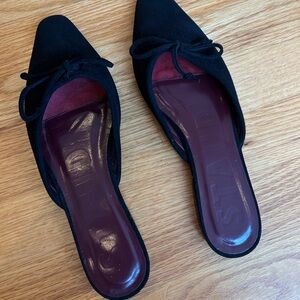 STAUD Suede Slide On Flats